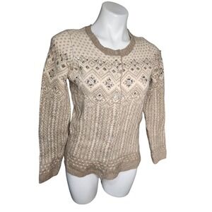 Telluride Clothing Co bejeweled wool sweater‎ Size large